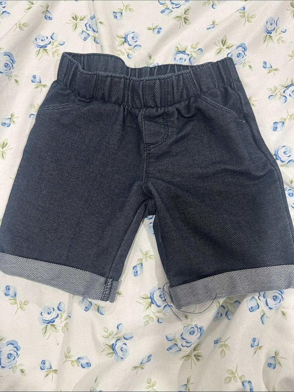Kids Dark Blue jegging Shorts